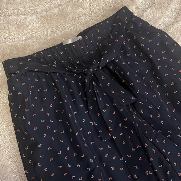 J O A Los Angeles beach flare wide leg pant printed multi color - Picture 3 of 4